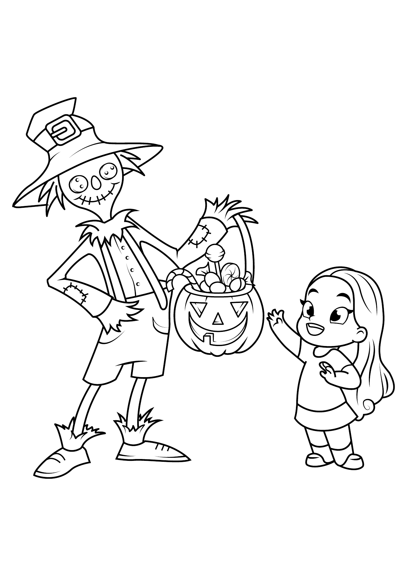 Halloween Coloring Book Page 04 printable halloween coloring page