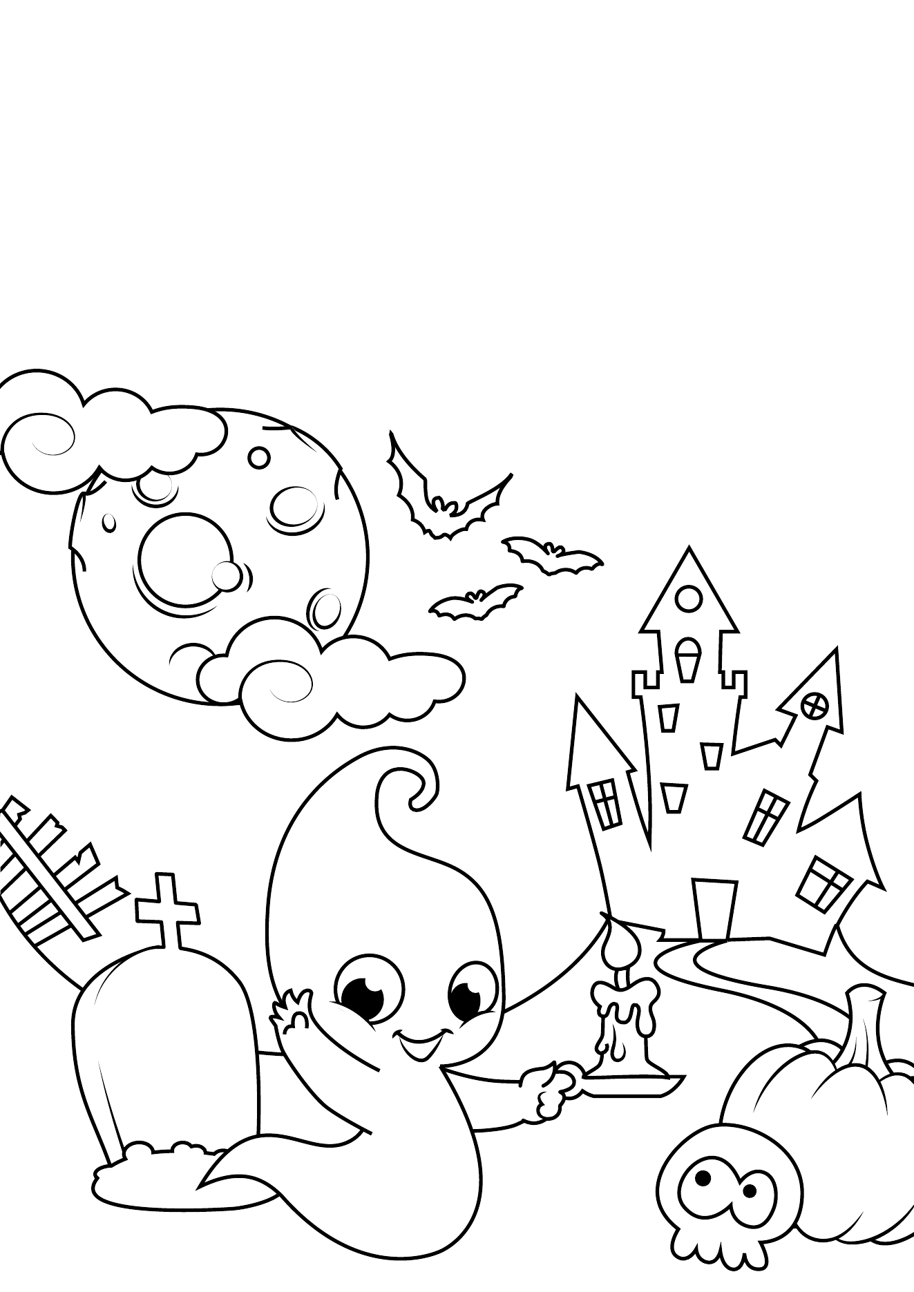 Halloween Coloring Book Page 10 printable halloween coloring page