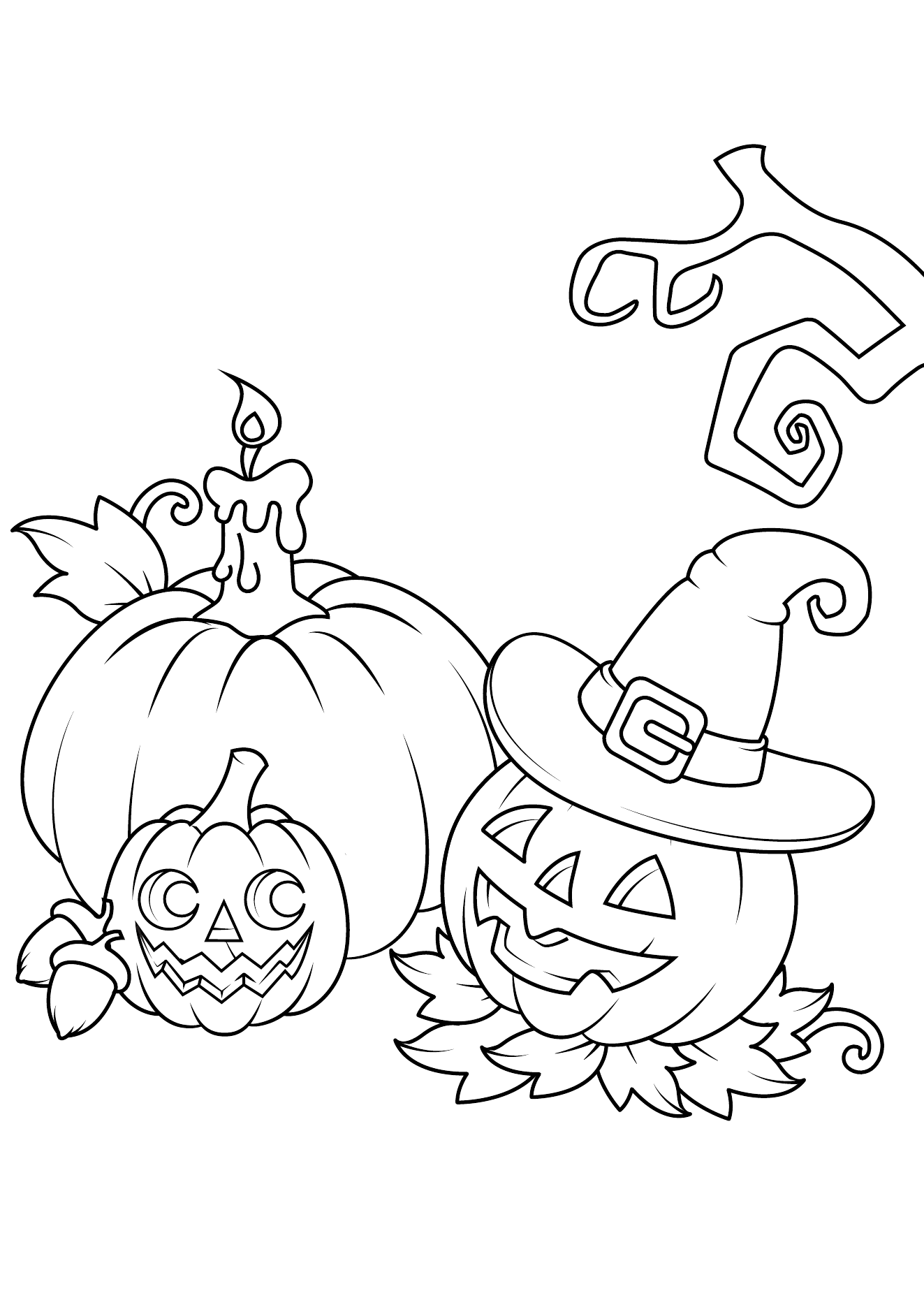 Halloween Coloring Book Page 12 printable halloween coloring page