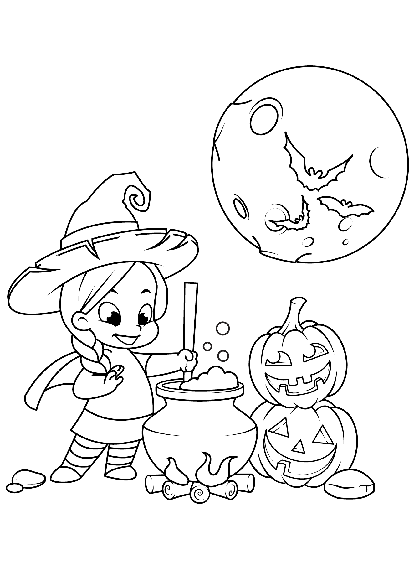 Halloween Coloring Book Page 15 printable halloween coloring page