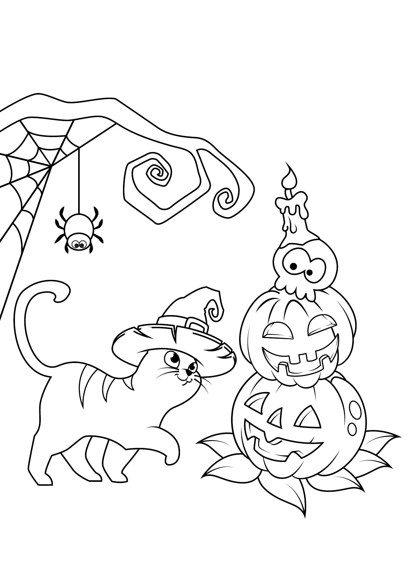 Halloween Coloring Book Page 17 printable halloween coloring page