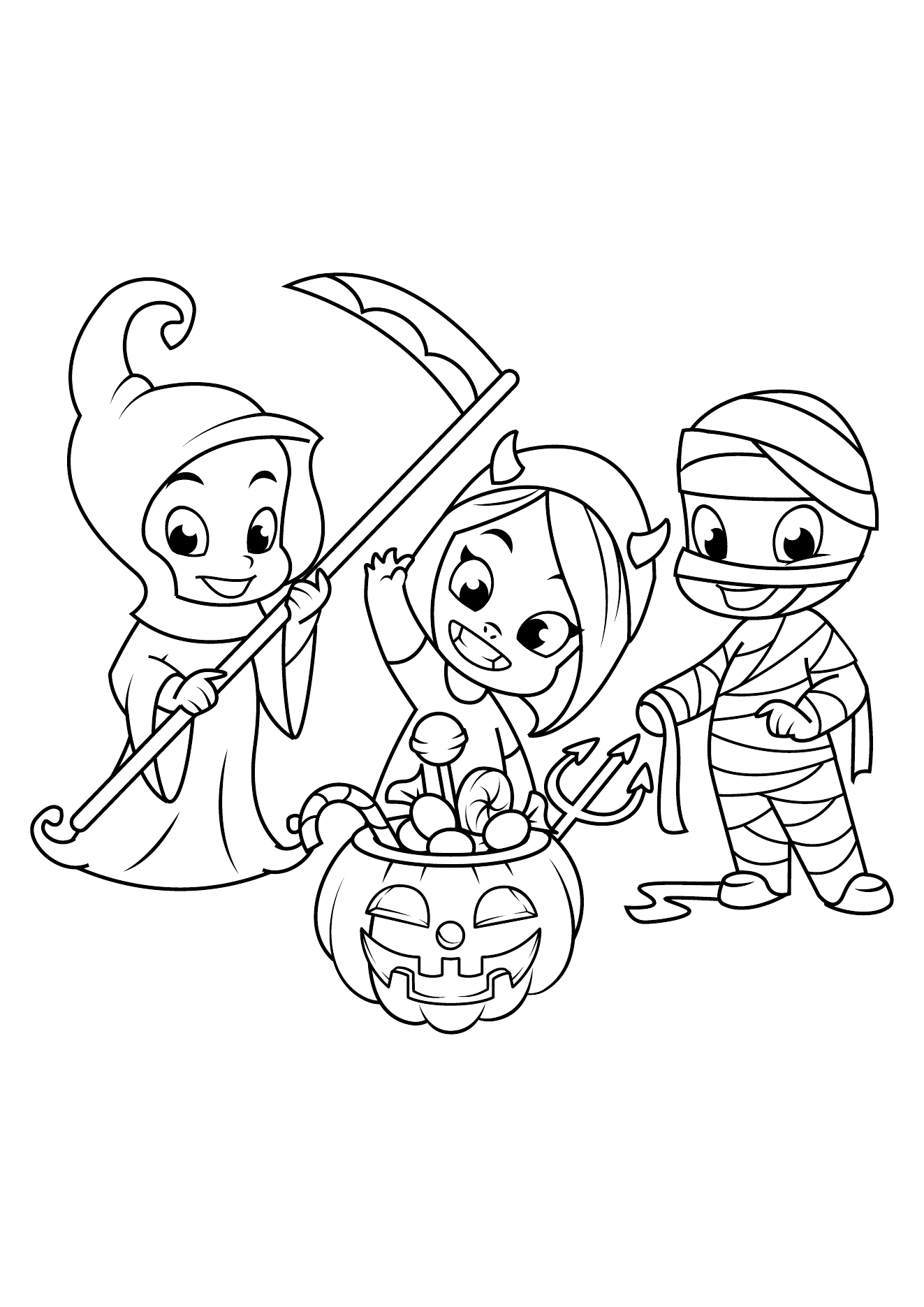Halloween Coloring Book Page 18 printable halloween coloring page