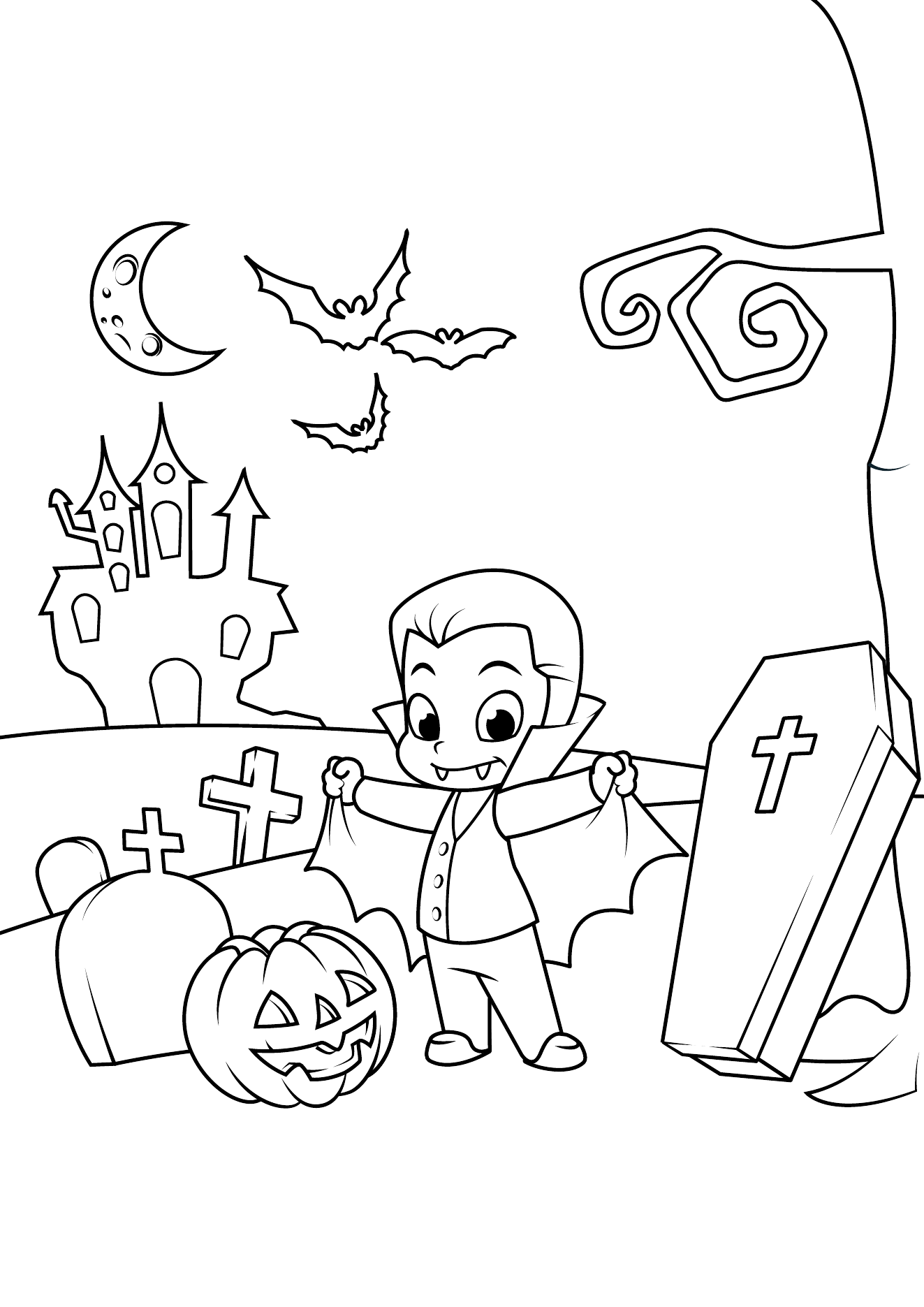 Halloween Coloring Book Page 21 printable halloween coloring page