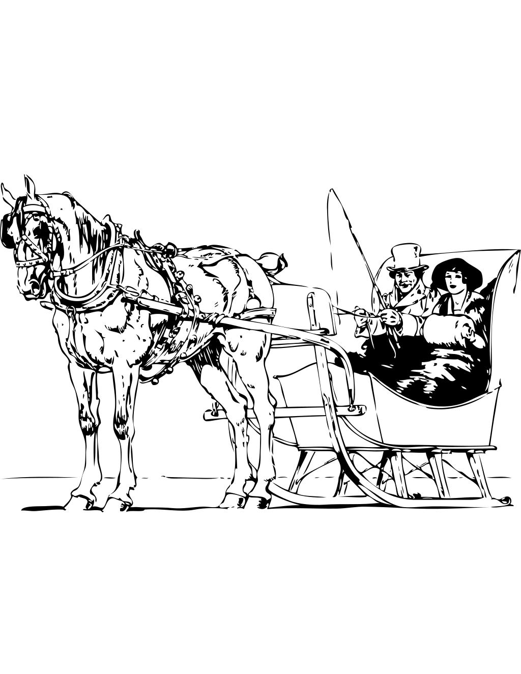 Cute Horse Coloring Page printable horses coloring page
